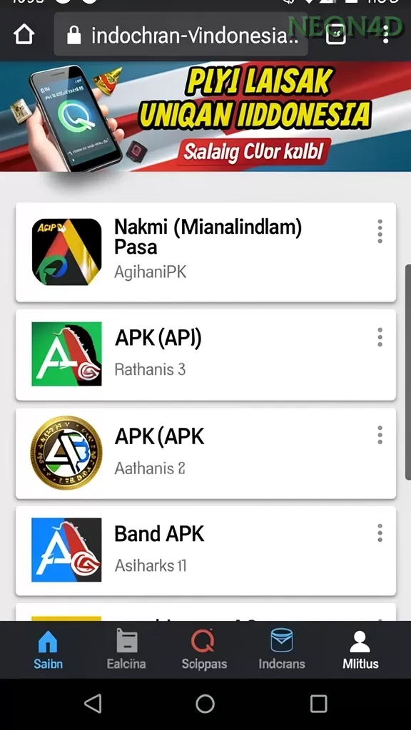 Cuplikan layar JP689 — aktivitas