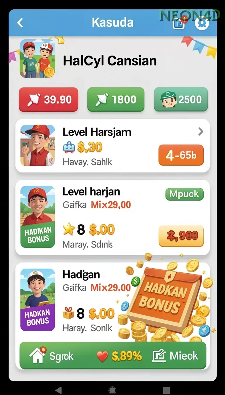 Cuplikan layar JUTAWANBET — menu navigasi